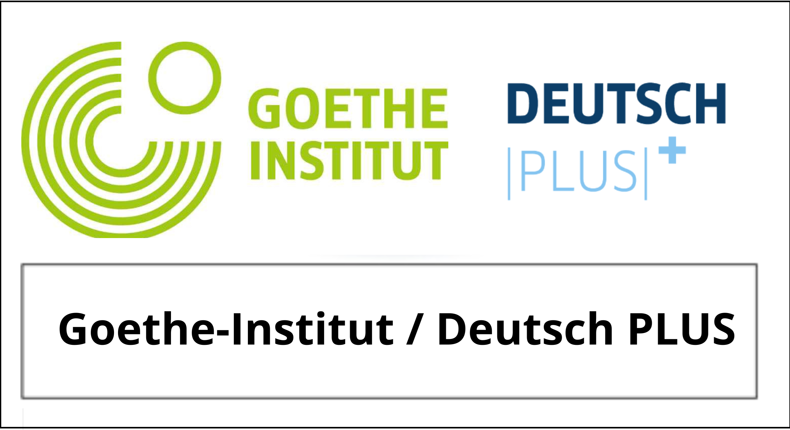Goethe-Institut -progetto Deutsch PLUS